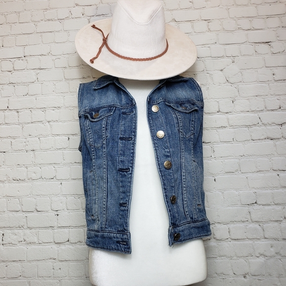 J Crew denim vest